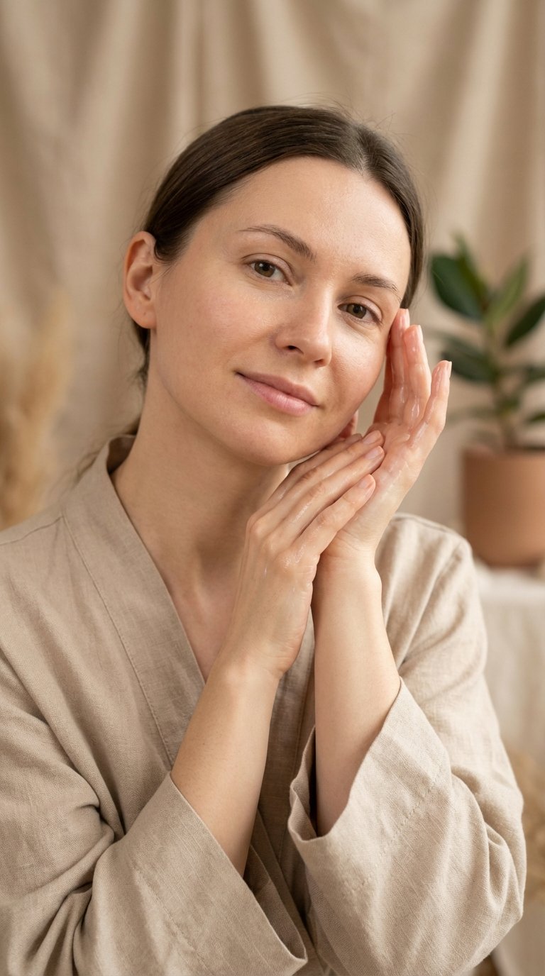 Persona en momento de autocuidado